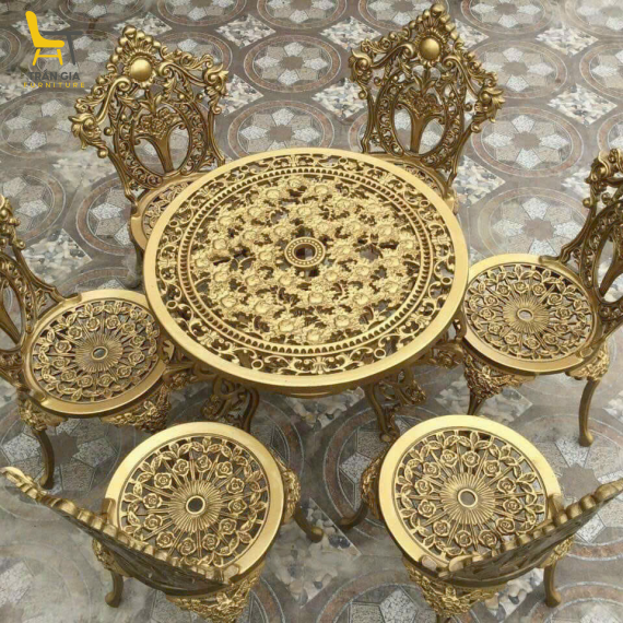  Bàn ghế nhôm đúc BT-3