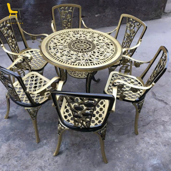 Bàn ghế nhôm đúc BT-7