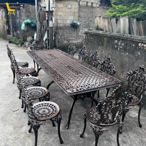 Bàn ghế nhôm đúc BD-2