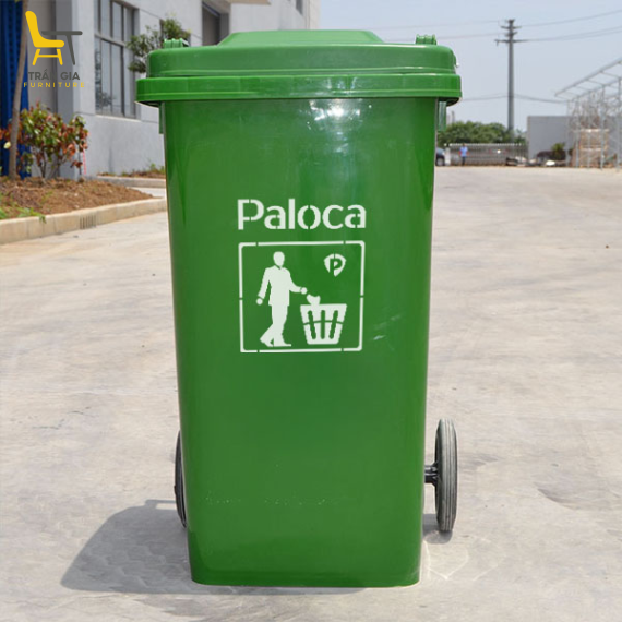 Thùng rác nhựa HDPE 240L Paloca nhiều màu