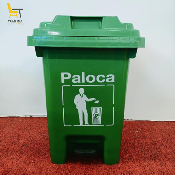 Thùng rác nhựa đạp chân 60L nhiều màu sắc