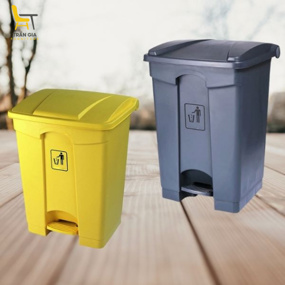 Thùng rác nhựa đạp chân 30L/45L/68L
