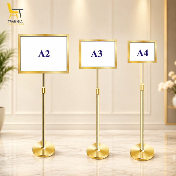 Bảng thông tin nâng hạ mặt thẳng A2, A3, A4
