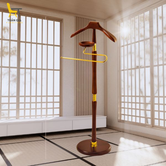 Cây treo quần áo vest chuyên dụng bằng gỗ