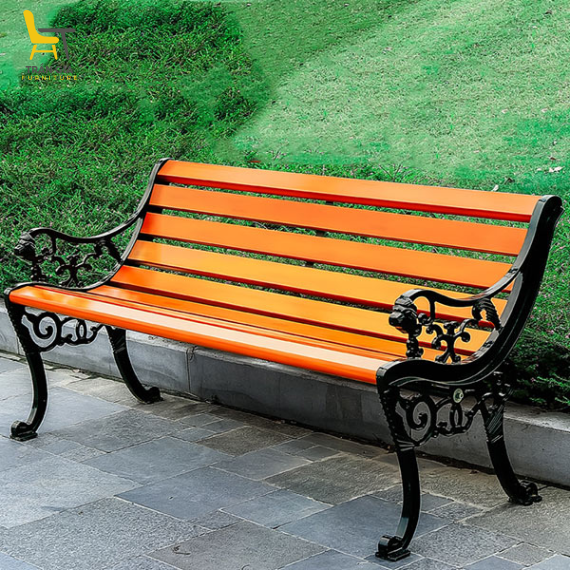 Ghế gỗ nhựa công viên có tựa đầu hổ GCV-17