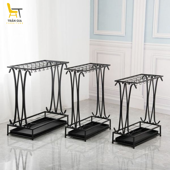 Kệ đựng ô dù nhà hàng loại 10 /18/ 24 đầu cắm
