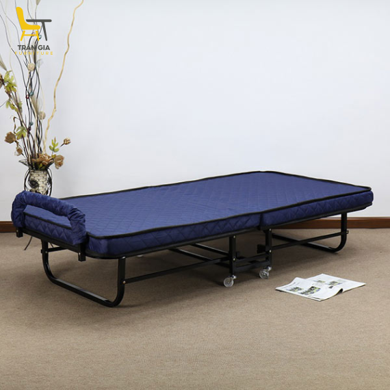 Giường extra bed gấp gọn nệm mút 10cm