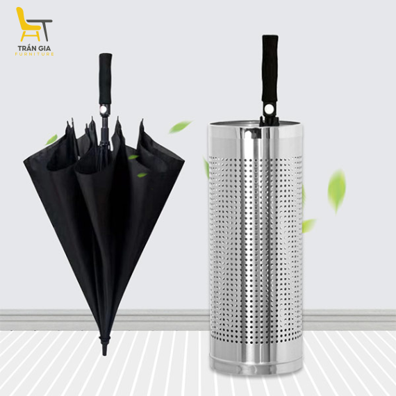 Sọt inox đựng ô dù hình tròn hàng cao cấp