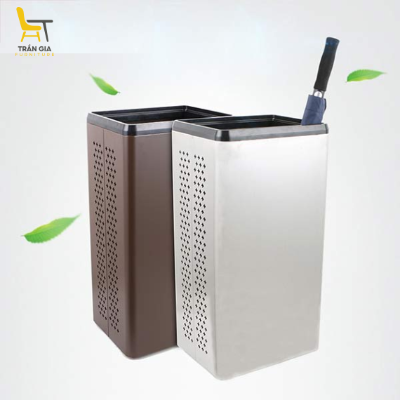 Thùng đựng ô dù khách sạn cỡ lớn màu trắng/ nâu