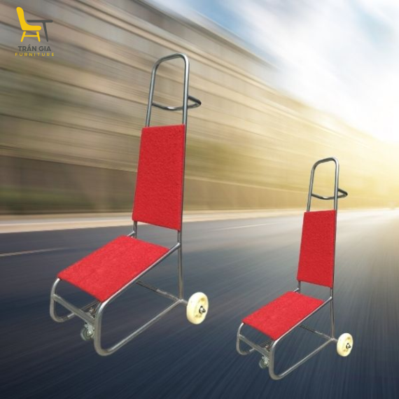 Xe đẩy ghế xếp chồng sự kiện, tiệc cưới