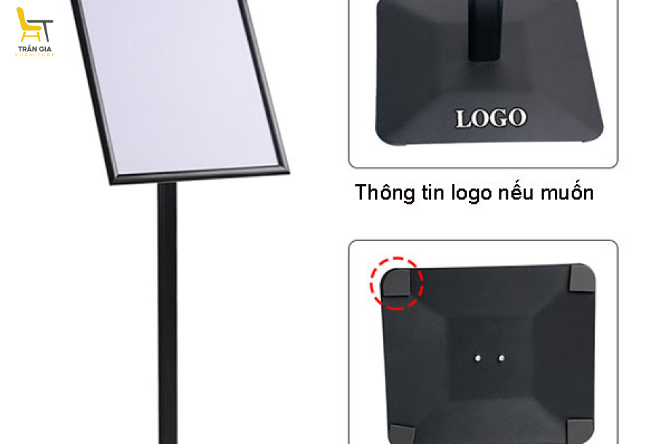 Bảng thông tin khách sạn cỡ A3 bằng hợp kim nhôm
