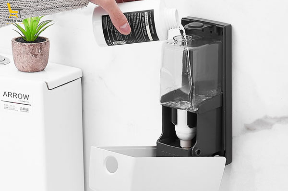 Bình đựng dung dịch dầu gội 600ml nhựa