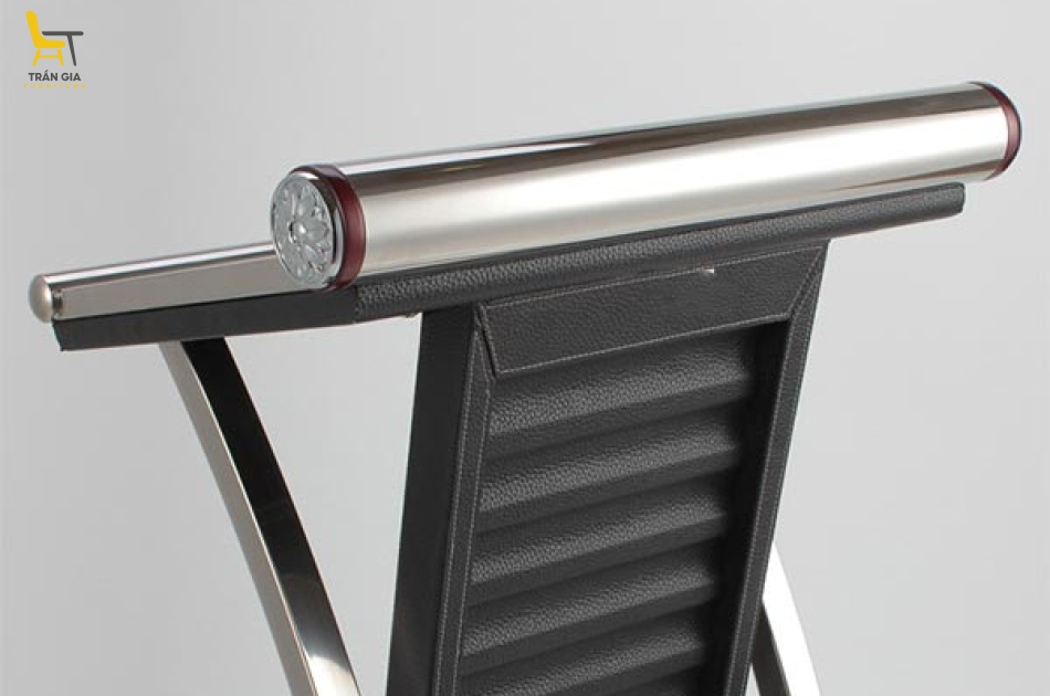 Bục phát biểu inox thân bọc da dáng hiện đại