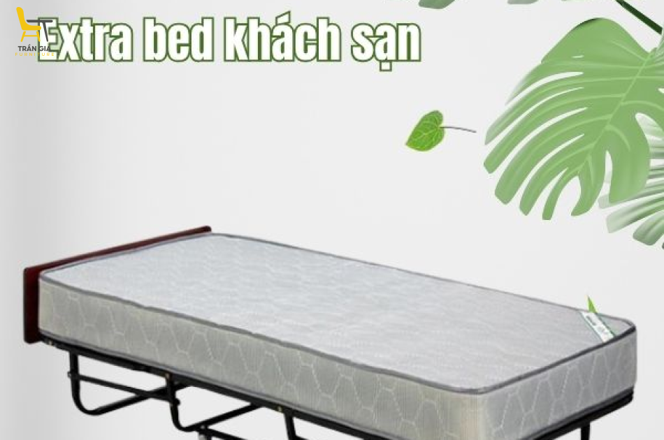 Giường extra bed khách sạn đệm lò xo 20cm