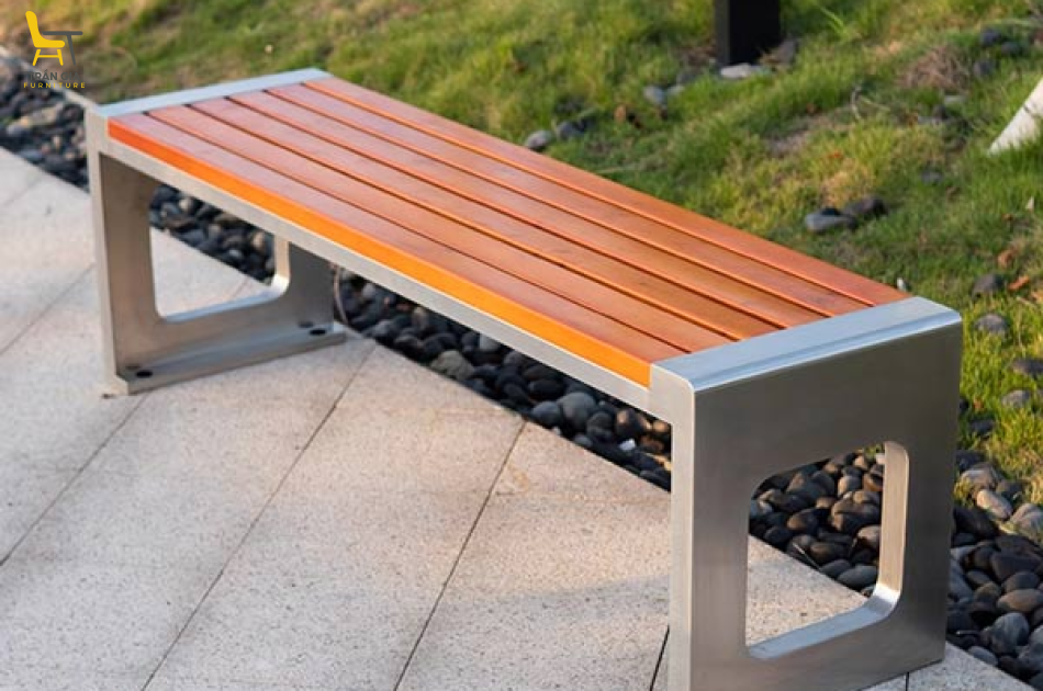 Ghế dài công viên không tựa gỗ nhựa GCV-14