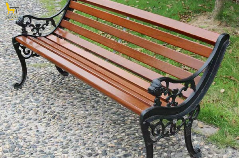 Ghế gỗ nhựa công viên có tựa đầu hổ GCV-17