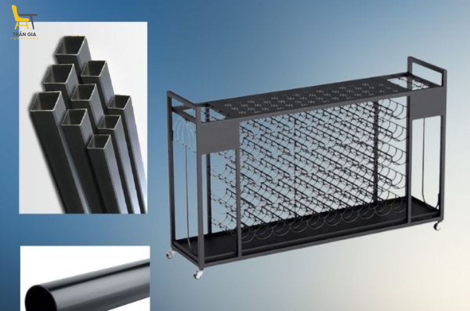 Giá để ô 5 tầng bằng thép sơn tĩnh điện