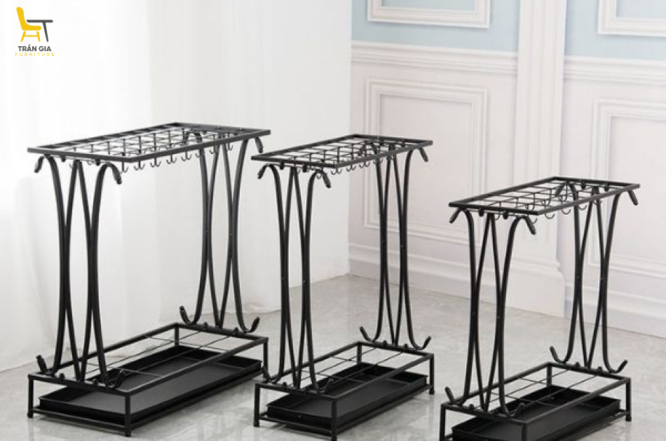 Kệ đựng ô dù nhà hàng loại 10 /18/ 24 đầu cắm