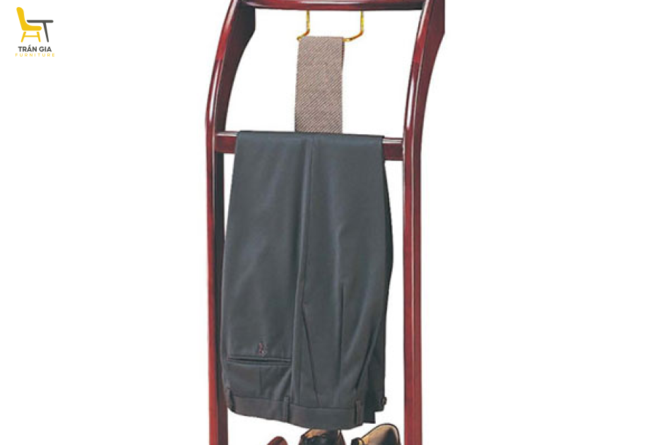 Giá treo quần áo vest, áo khoác khung gỗ