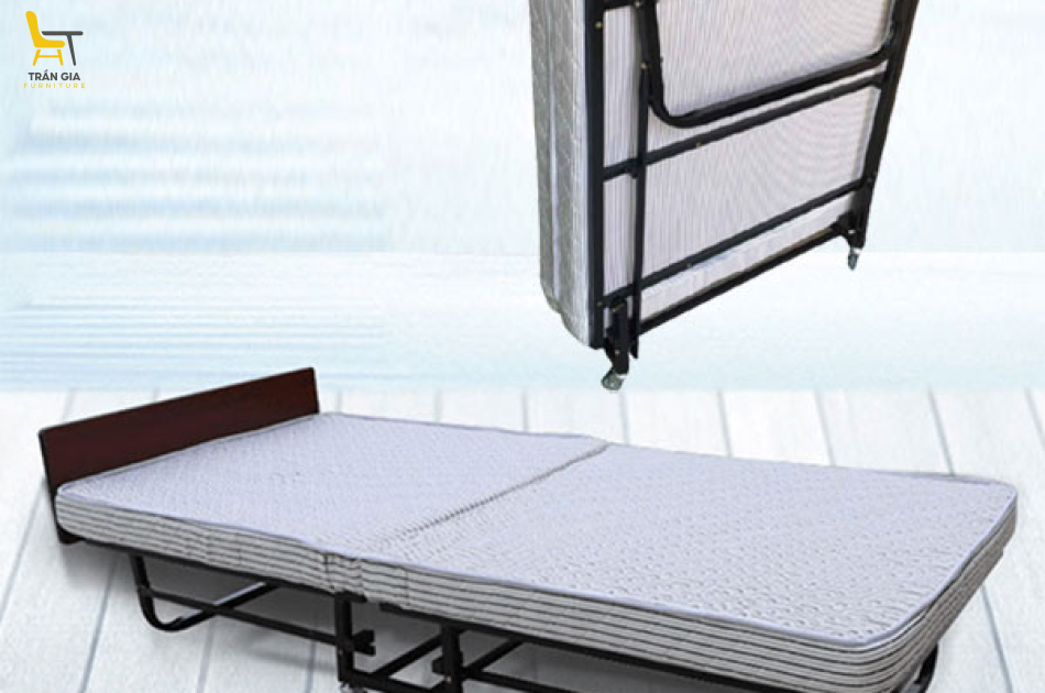 Giường phụ khách sạn đệm mút 10cm gấp gọn