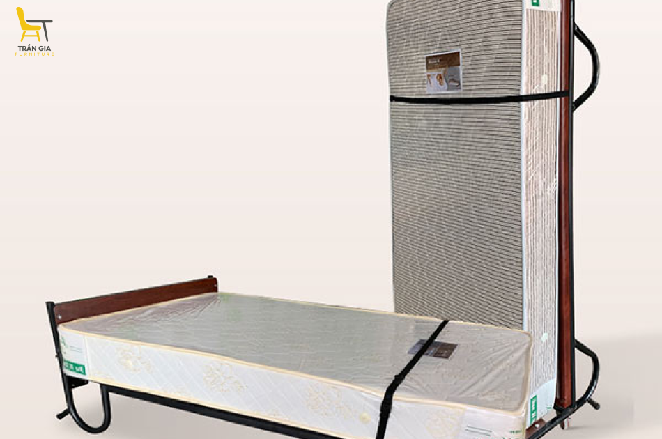 Giường phụ khách sạn không gấp kiểu đứng đệm 20cm