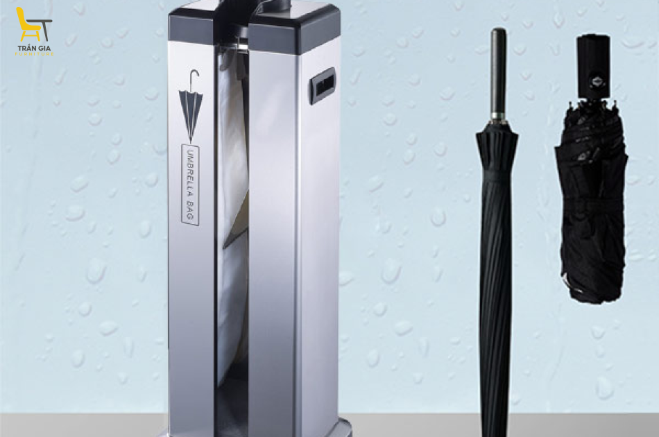 Máy bọc ô dù tự động 1 ngăn dùng cho ô cán dài
