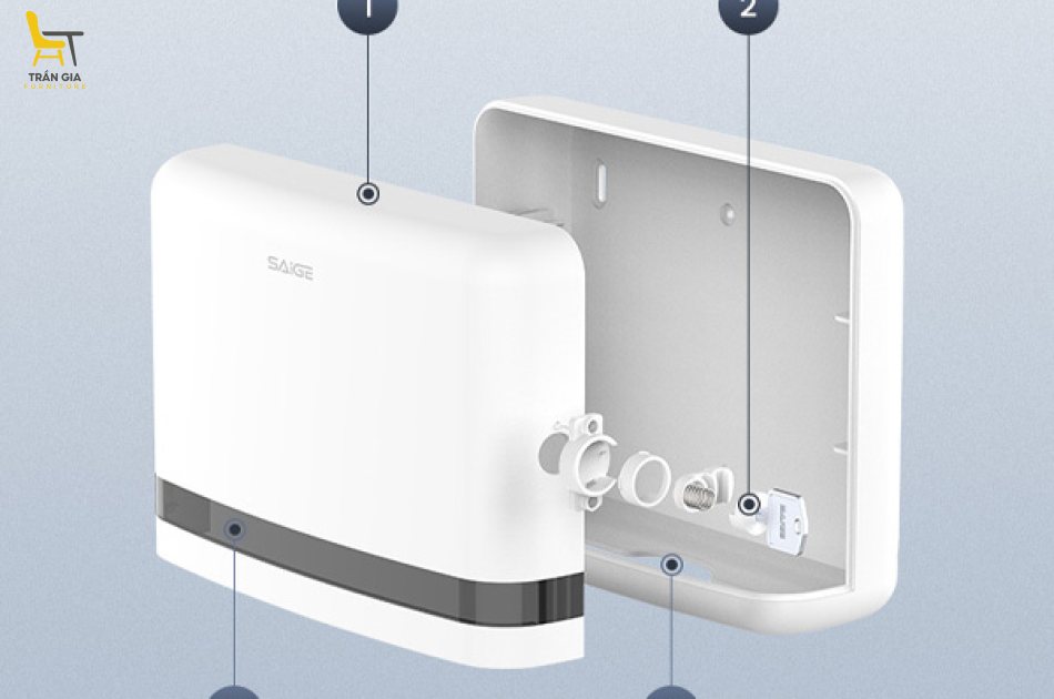 Hộp đựng giấy lau tay treo tường cao cấp