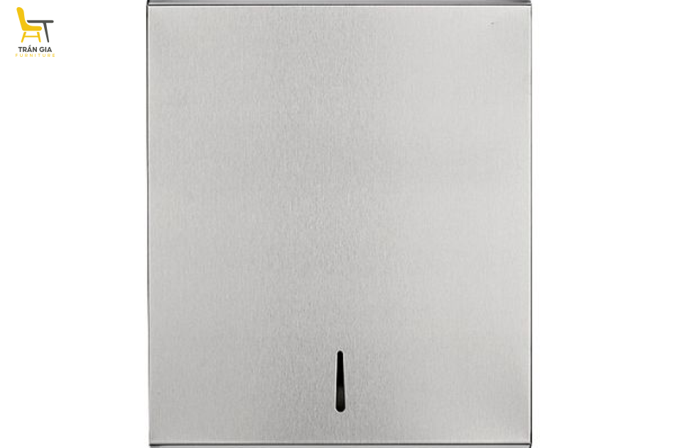 Hộp inox đựng giấy vệ sinh treo tường cỡ lớn