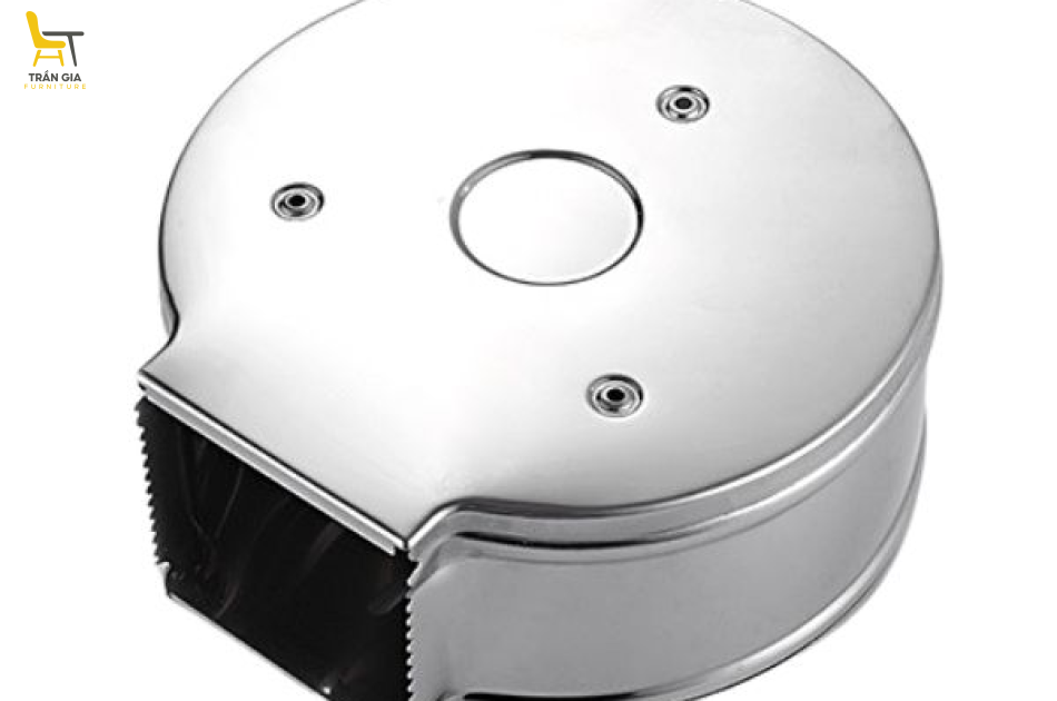 Hộp đựng giấy toilet công nghiệp bằng inox tròn