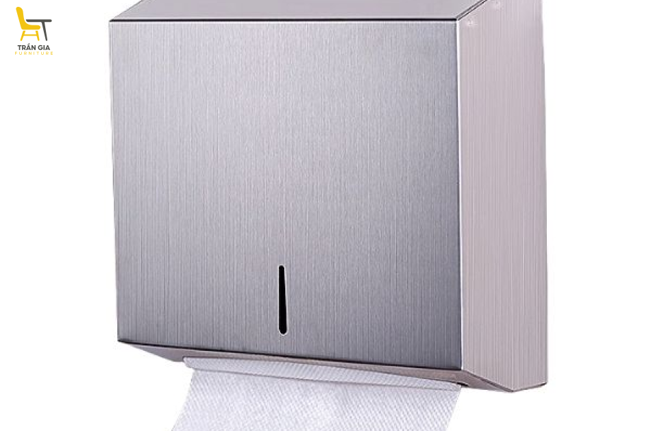 Hộp đựng giấy lau tay bằng inox hình chữ nhật