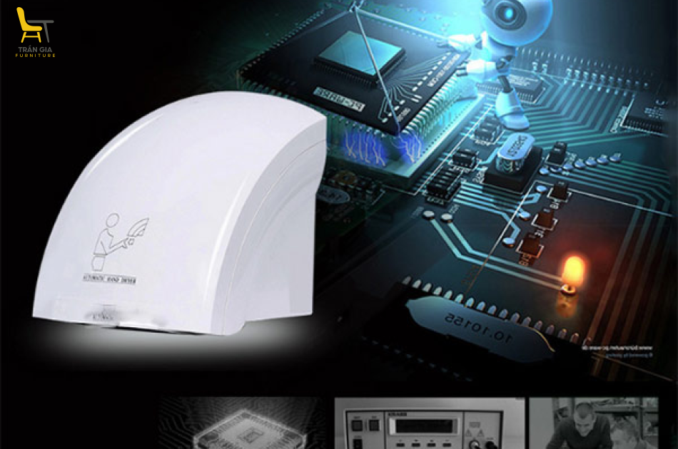 Máy sấy tay treo tường cảm ứng tự động 1800W