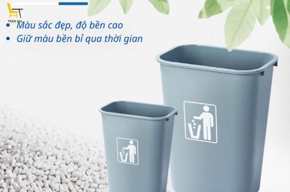 Thùng rác nhựa không nắp 25 lít/ 35 lít