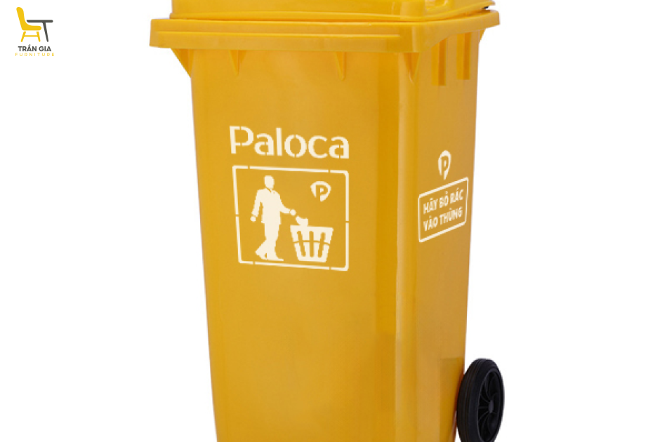 Thùng rác nhựa HDPE 240L Paloca nhiều màu