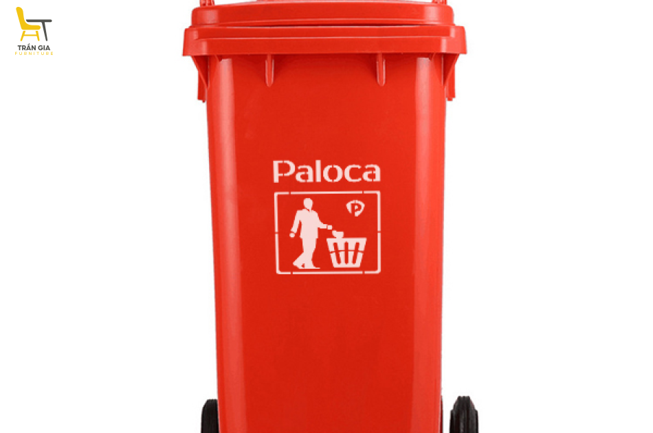 Thùng rác nhựa HDPE 240L Paloca nhiều màu