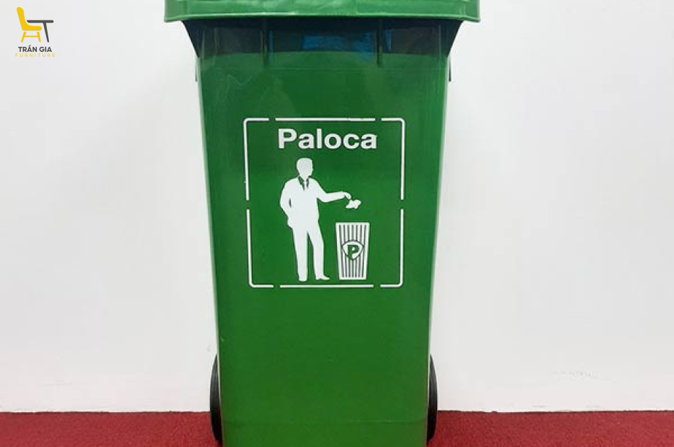 Thùng rác nhựa HDPE 120 lít có bánh xe