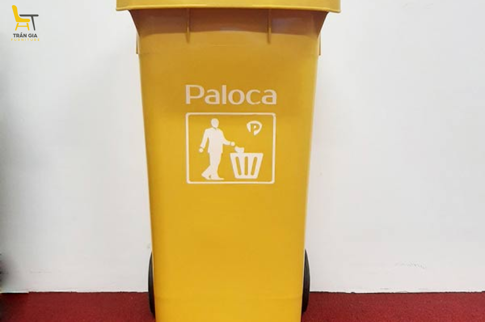 Thùng rác nhựa HDPE 120 lít có bánh xe