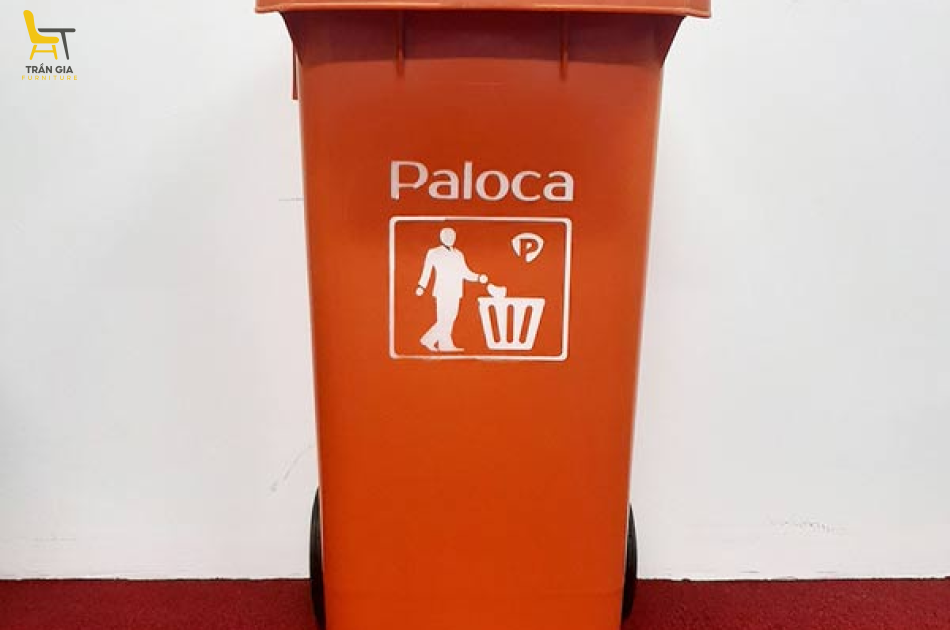 Thùng rác nhựa HDPE 120 lít có bánh xe