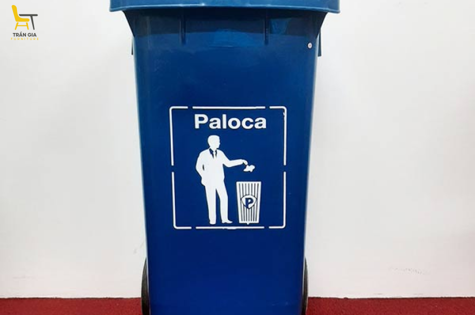 Thùng rác nhựa HDPE 120 lít có bánh xe