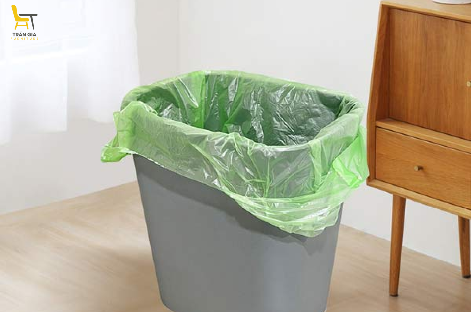 Sọt rác nhựa chống cháy 8L/12L màu ghi