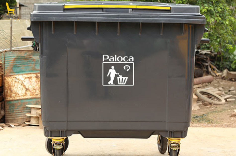 Thùng rác nhựa 660L công nghiệp nhiều màu