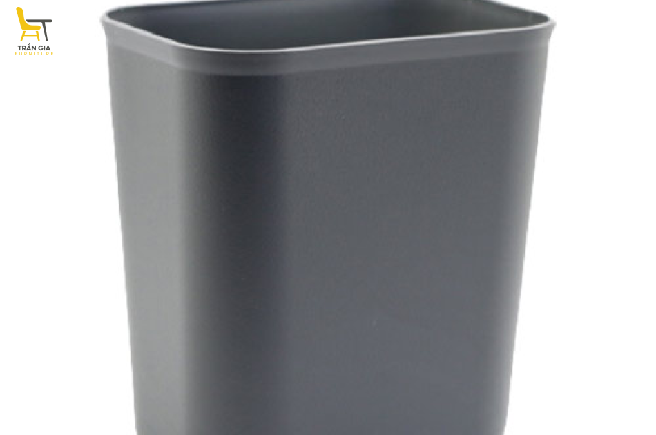 Sọt rác nhựa 15 lít không nắp màu ghi