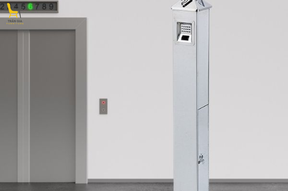 Trụ inox gạt tàn công cộng ngoài trời CGT-03