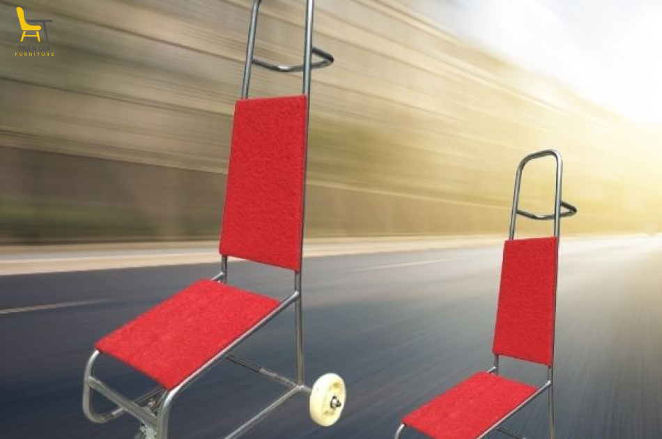 Xe đẩy ghế xếp chồng sự kiện, tiệc cưới