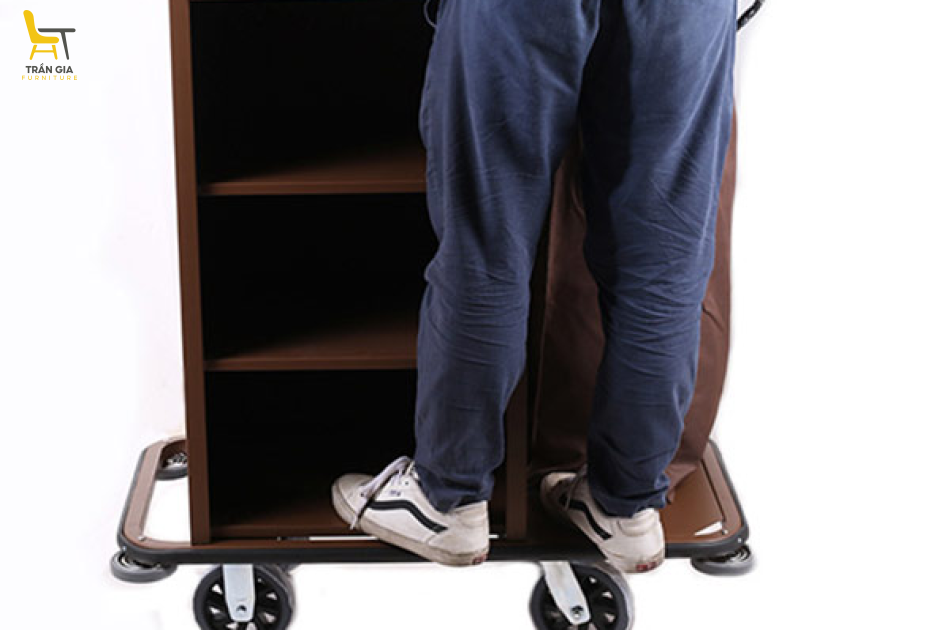 Xe làm buồng phòng 1 túi vải treo khung